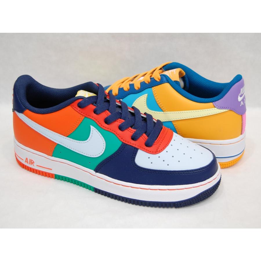 NIKE Air Force 1 LV8 2 bg Multi-Color/Multi-Color ナイキ エアフォースワン エレベイト クレージー カラフル 左右色違い WHAT THE レディース ロー USA 海外｜shoety｜02