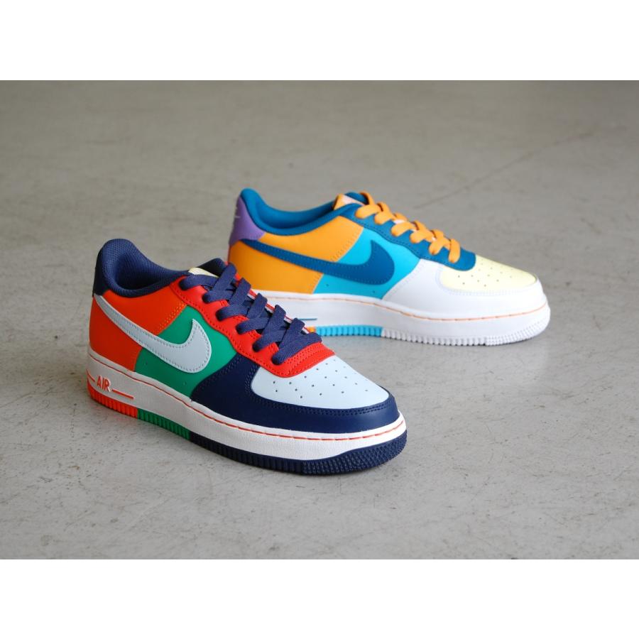 NIKE Air Force 1 LV8 2 bg Multi-Color/Multi-Color ナイキ エアフォースワン エレベイト クレージー カラフル 左右色違い WHAT THE レディース ロー USA 海外｜shoety｜10