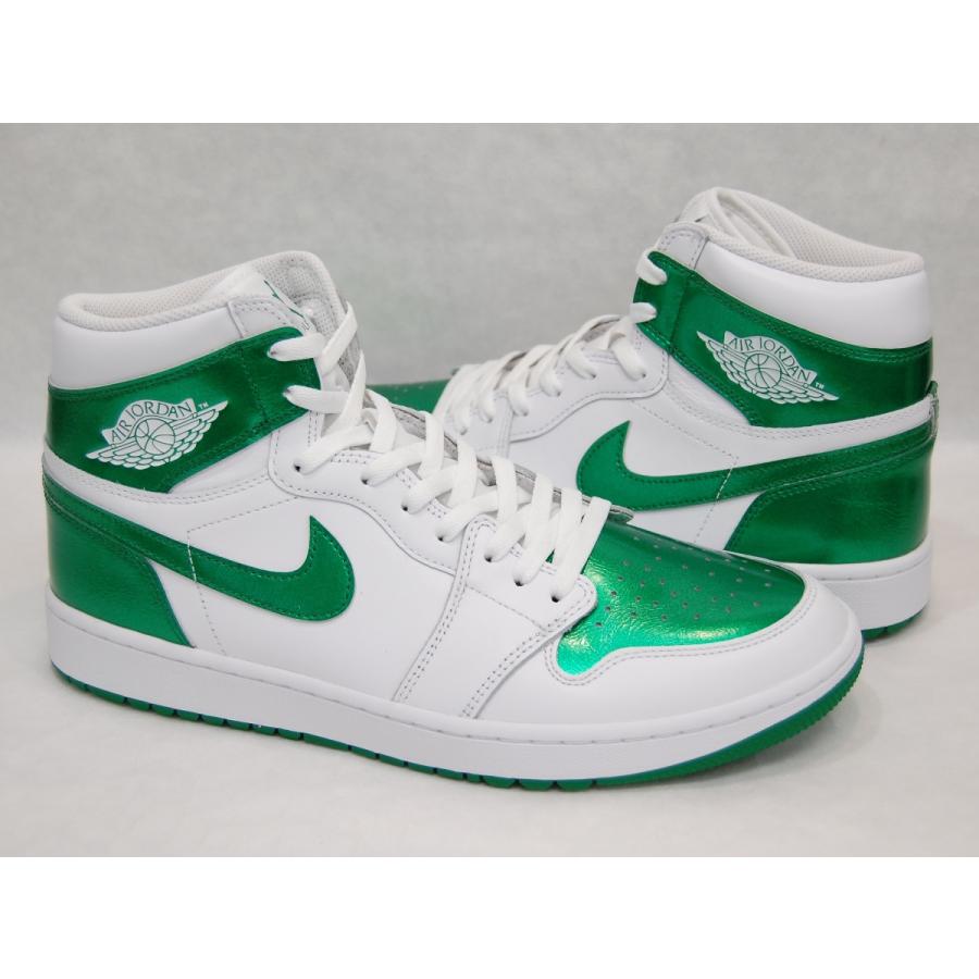 NIKE Air Jordan 1 High Golf White/Pine Green ナイキ エア ジョーダン 1 ハイ ゴルフ ホワイト 白  グリーン レザー スパイクレス シューズ GOLF USA アメリカ