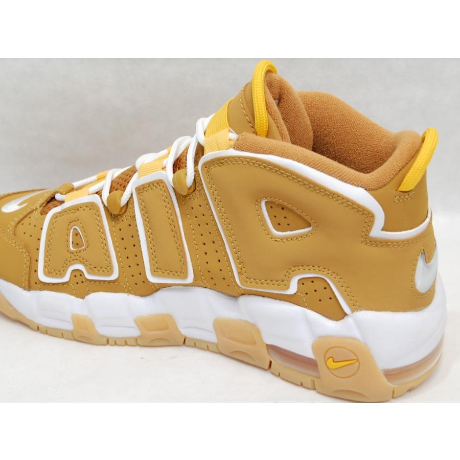 NIKE Air More Uptempo GS Wheat/White/Pollen ナイキ エア モア アップテンポ グレード スクール ウィート  カーキ オレンジ ガム モアテン アメリカ USA 海外