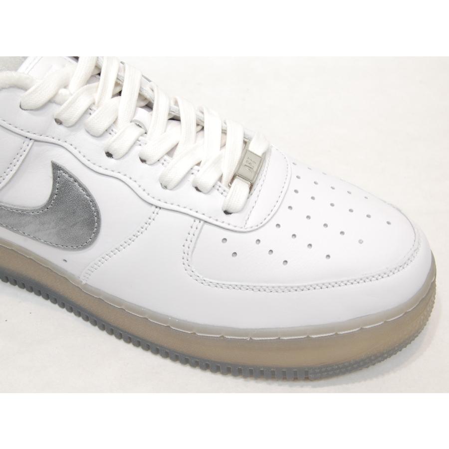 NIKE air force 1 07 prm white/metallic silver ナイキ エア フォース ワン 07 プレミアム ロー ホワイト メタリック シルバー 白 銀 USA アメリカ 海外 限定｜shoety｜05