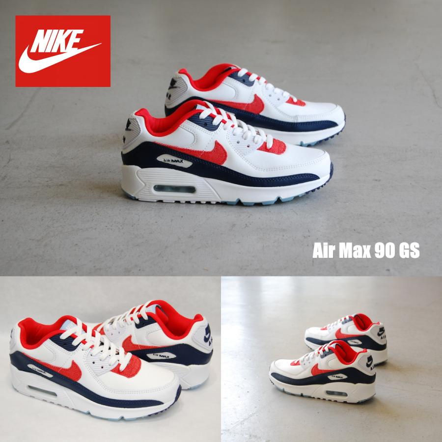 Nike Air Max 90 Gs White Chile Red Midnight Navy ナイキ エアマックス 90 グレードスクール ホワイト レッド ネイビー 白 赤 紺 星条旗 アメリカ Usa 海外 Nike Airmax90 Gs White Chilered Midnightnavy Shoety 通販 Yahoo ショッピング
