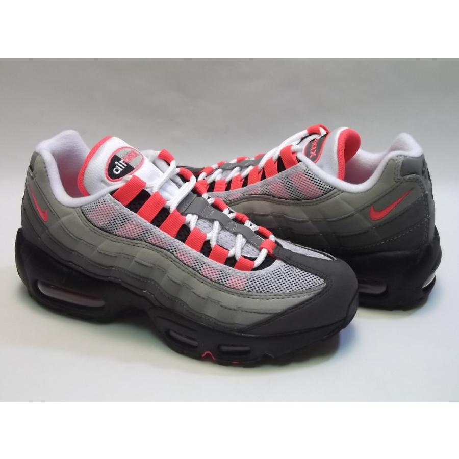 NIKE AIR MAX 95 OG white/solar red/granite/dust ナイキ エアマックス 95 OG  ホワイト/ソーラーレッド/グレー グラデ 灰 赤 レディース 限定 AT2865-100 :