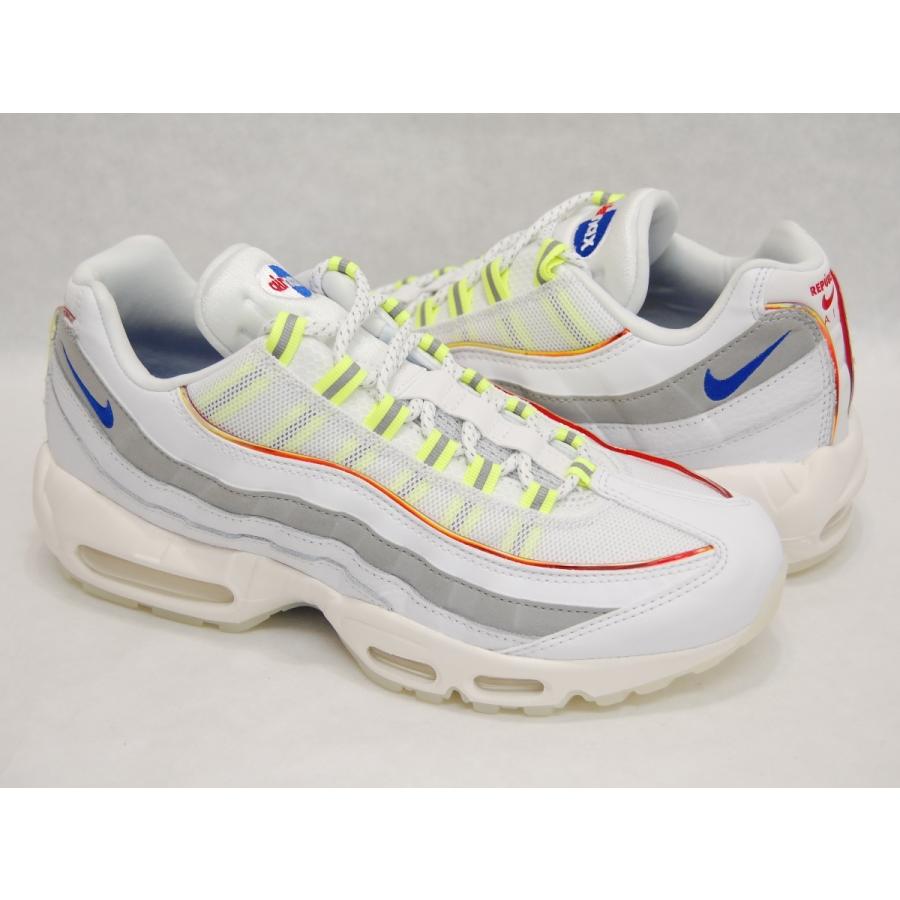 NIKE AIR MAX 95 PRM white/racer blue/lt smoke grey ナイキ エア