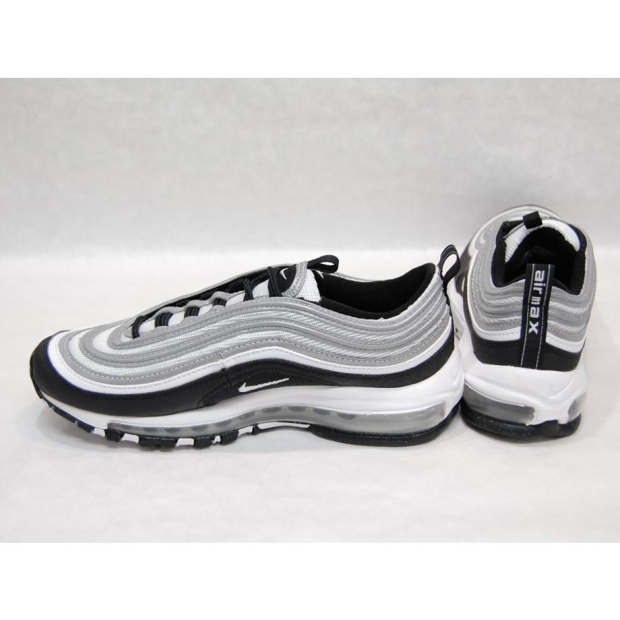 NIKE air max 97 gs black/white/reflectsilver ナイキ エアマックス 97 グレードスクール ブラック メタリック シルバー ホワイト 黒 銀 白 USA 海外 限定｜shoety｜03