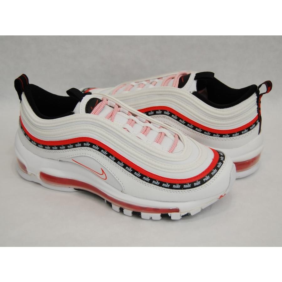 Nike air max 97 white with red stripe sale