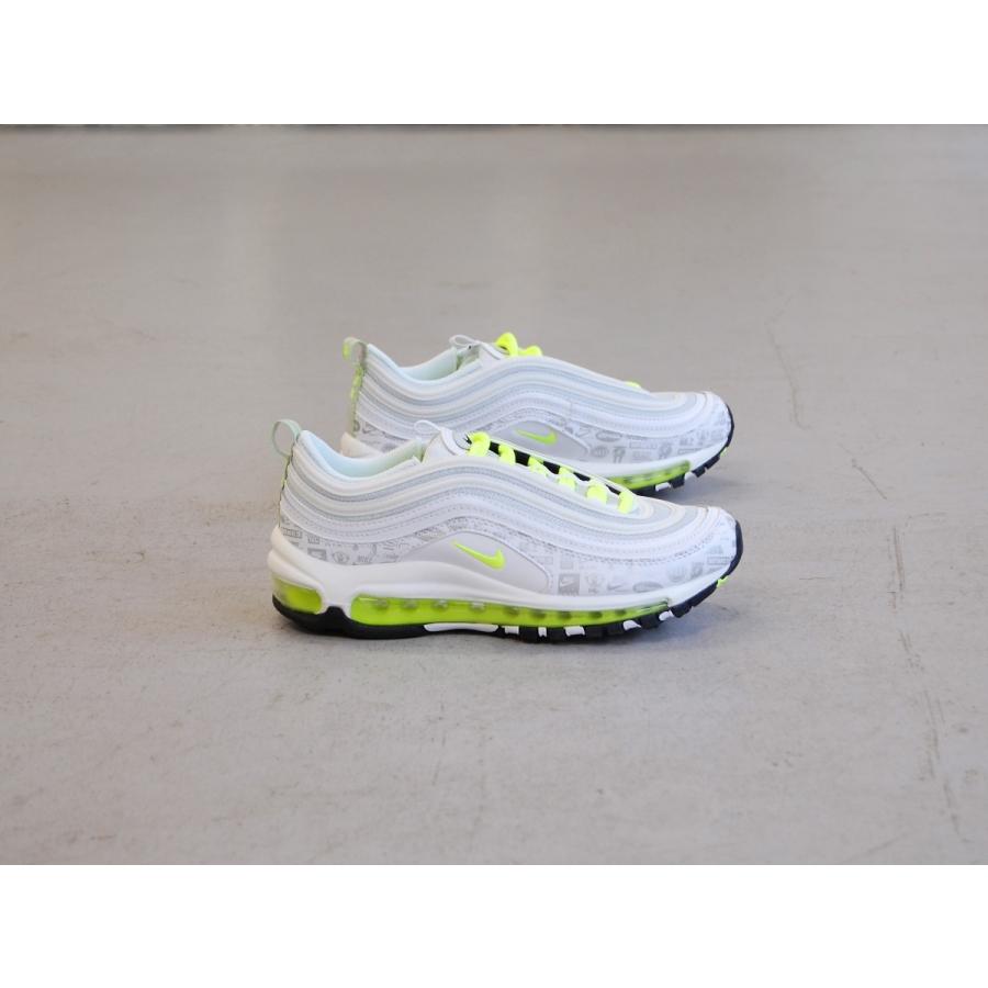 NIKE air max 97 gs white/volt/black/pure platinum ナイキ エアマックス 97 グレードスクール 白/黄/黒/灰 ホワイト イエロー JUST DO IT ロゴ USA 海外 限定 :nike-airmax97-gs-white-volt-black-pureplatinum:SHOETY 通販 ナイキ NIKE マックス プレミアム ベージュ 白色 ホワイト エアマックス