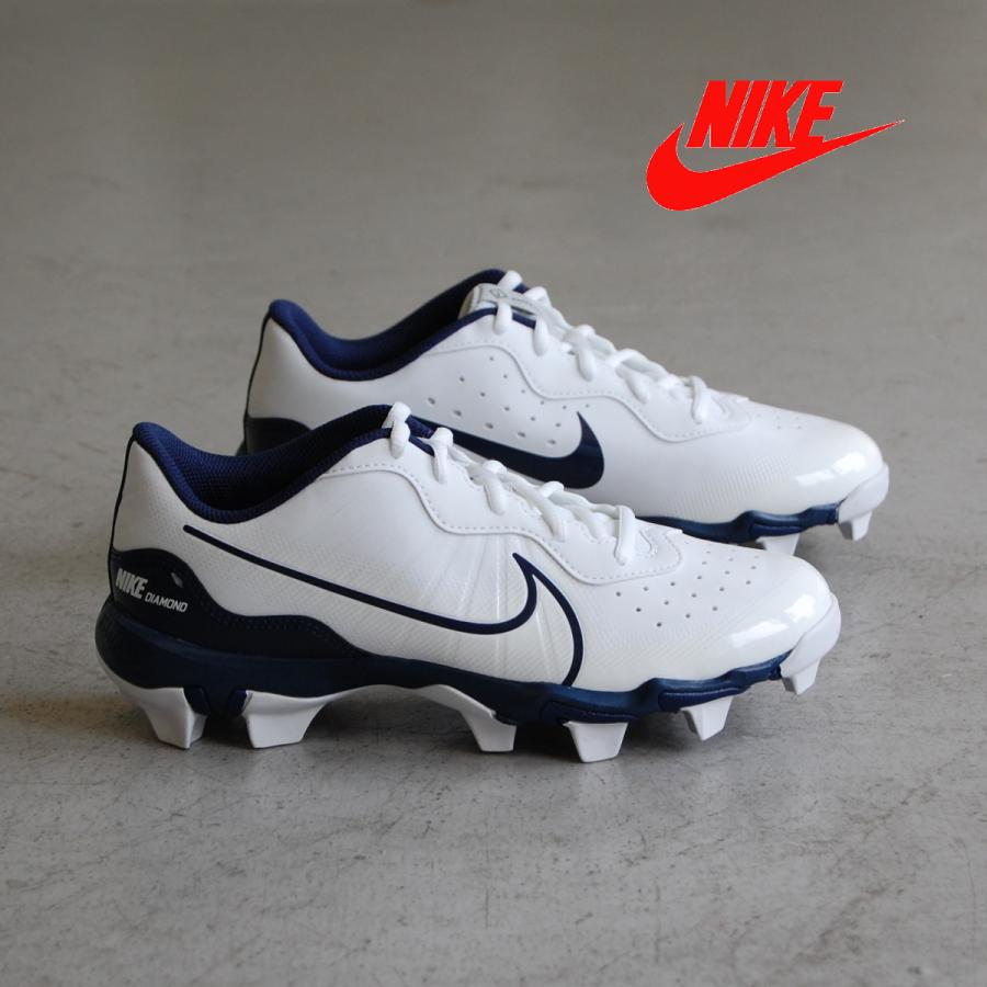 NIKE Alpha Huarache 4 Keystone BG White/Midnight Navy/Pure NIKE Alpha Huarache 4 Keystone BG White/Midnight Navy/Pure