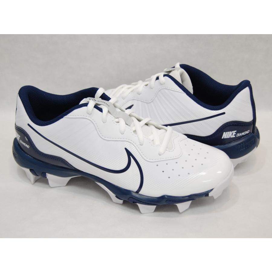 NIKE Alpha Huarache 4 Keystone BG White/Midnight Navy/Pure NIKE Alpha Huarache 4 Keystone BG White/Midnight Navy/Pure