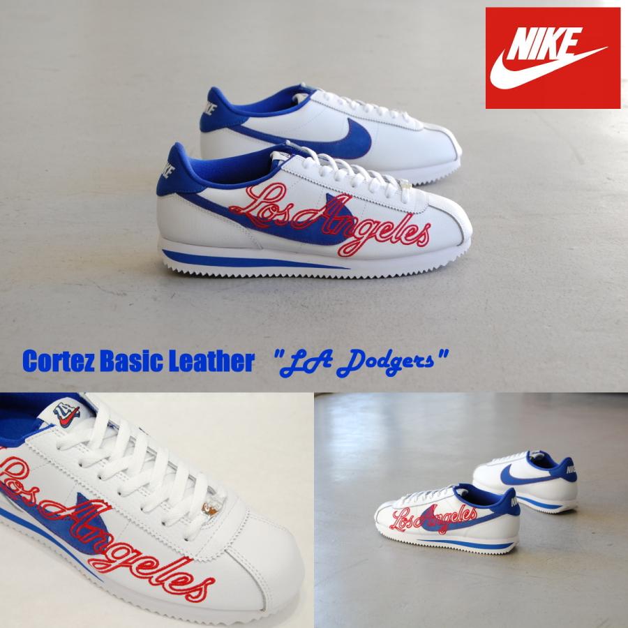 Nike Cortez Basic Leather White Game Royal ナイキ コルテッツ ベーシック レザー 白 青 ホワイト Los Angeles La Dodgers ロサンゼルス Usa 海外 限定 未発売 Nike Cortez Basic Leather White Gameroyal Shoety 通販 Yahoo ショッピング