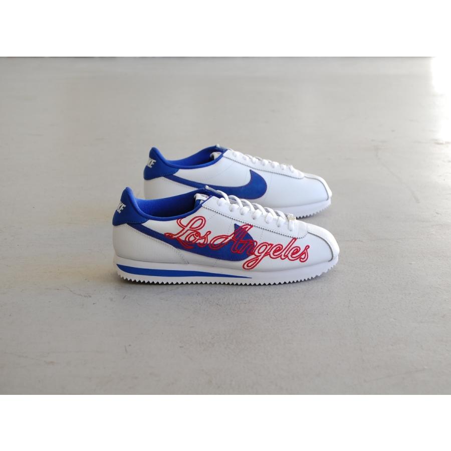 Nike Cortez Basic Leather White Game Royal ナイキ コルテッツ ベーシック レザー 白 青 ホワイト Los Angeles La Dodgers ロサンゼルス Usa 海外 限定 未発売 Nike Cortez Basic Leather White Gameroyal Shoety 通販 Yahoo ショッピング
