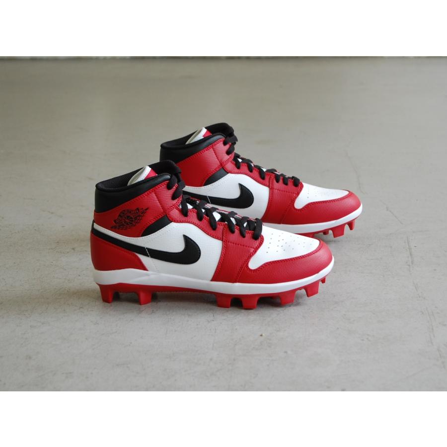 NIKE Jordan 1 Retro MCS Gym Red/White/Black ナイキ ジョーダン 1 レトロ CHICAGO シカゴ ハイ ミッド カット 野球 スパイク ベースボール シューズ USA 海外｜shoety｜09