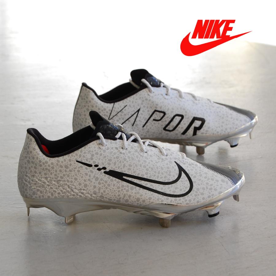 NIKE React Vapor Ultrafly Elite 4 White/Black/Metallic Silver ナイキ リアクト  ヴェイパー ウルトラフライ エリート 4 ホワイト 白 野球 スパイク シューズ