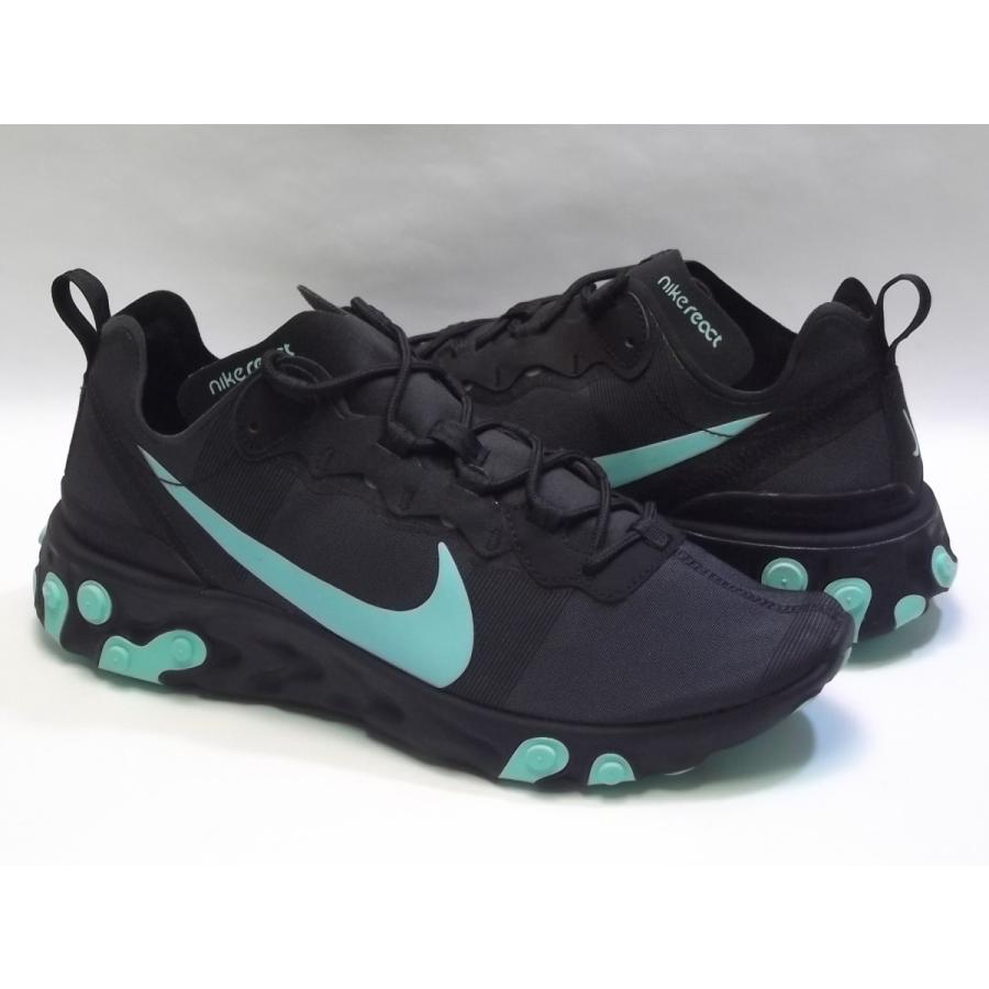 SALE NIKE react element 55 black/aurora green/cool grey ナイキ