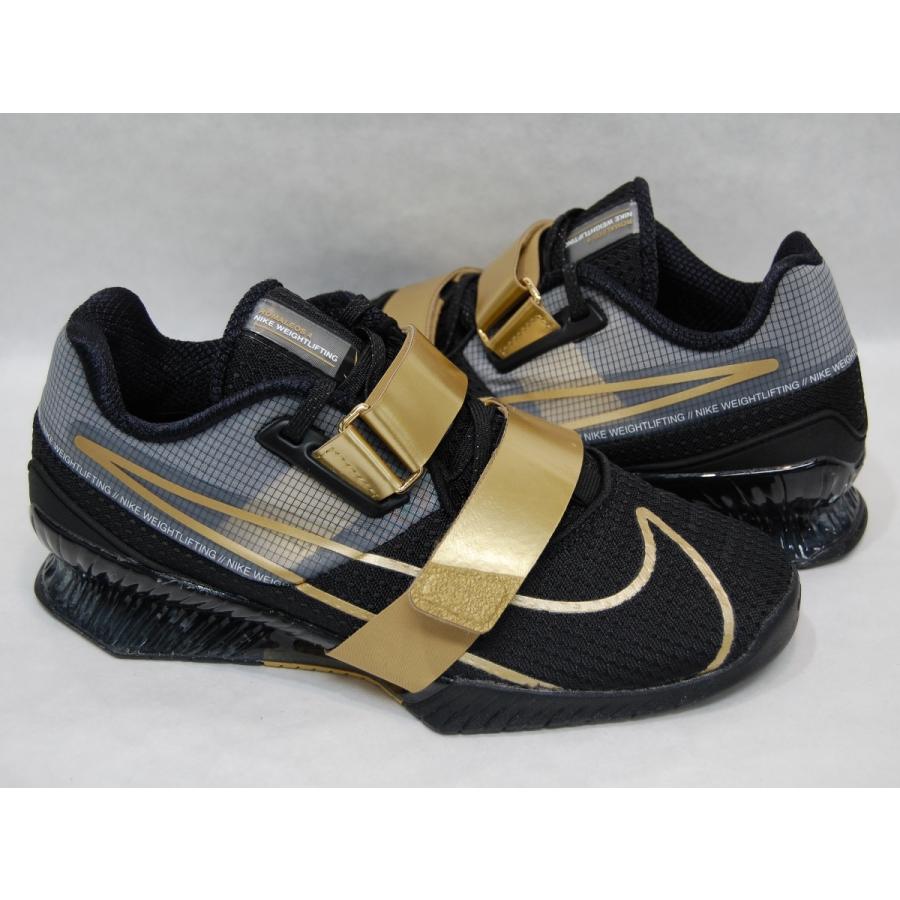 NIKE Romaleos 4 Black/Gold ナイキ ロマレオス 4 ブラック ゴールド 黒 金 ワークアウト ジム トレーニング ウェイトリフティング シューズ 重量挙げ USA 海外｜shoety｜02