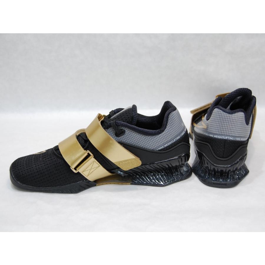 NIKE Romaleos 4 Black/Gold ナイキ ロマレオス 4 ブラック ゴールド 黒 金 ワークアウト ジム トレーニング ウェイトリフティング シューズ 重量挙げ USA 海外｜shoety｜03