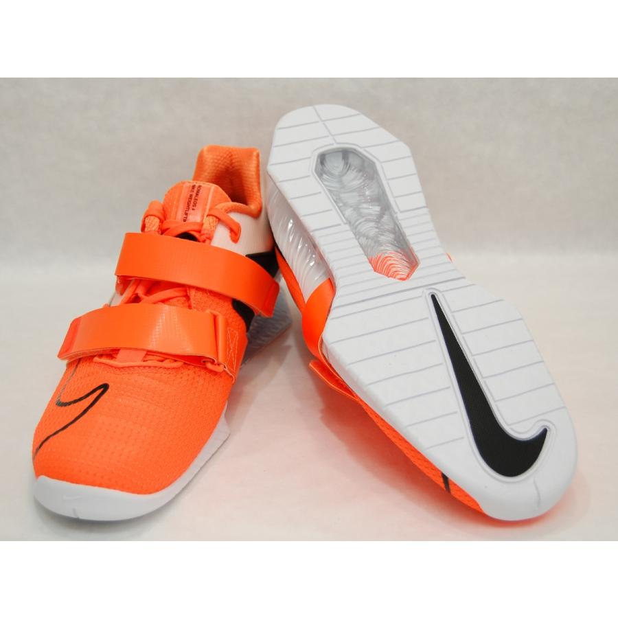 NIKE Romaleos 4 Total Orange/Black/White ナイキ ロマレオス 4 オレンジ ホワイト ブラック  ウェイトリフティング シューズ 重量挙げ 靴 アメリカ USA 海外