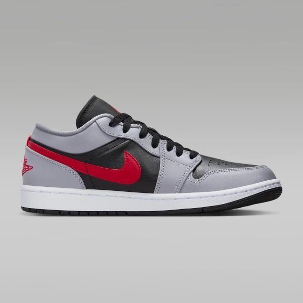 NIKE Wmns Air Jordan 1 Low Cement Grey/Black/White/Fire Red ナイキ ウィメンズ エアジョーダン 1 ロー グレー ブラック レッド アメリカ メンズ 限定 海外｜shoety｜04