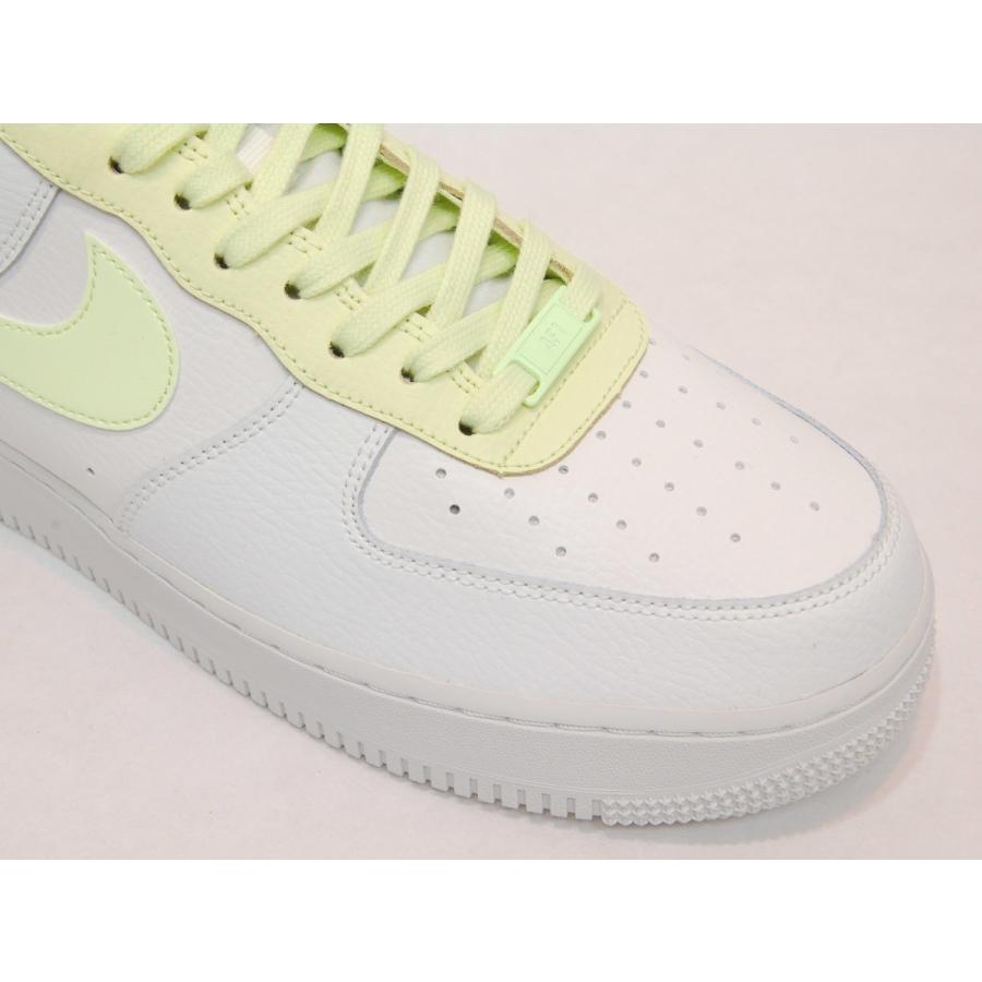 NIKE wmns air force 1 07 summit white/lime ice ナイキ ウィメンズ エアフォースワン 07  ホワイト/ライム 真っ白 グリーン ロー レザー アメリカ 海外 限定