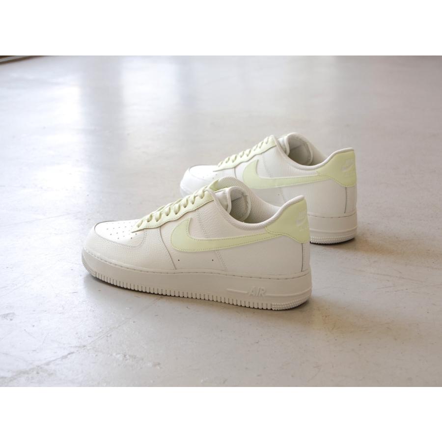 NIKE wmns air force 1 07 summit white/lime ice ナイキ ウィメンズ エアフォースワン 07  ホワイト/ライム 真っ白 グリーン ロー レザー アメリカ 海外 限定