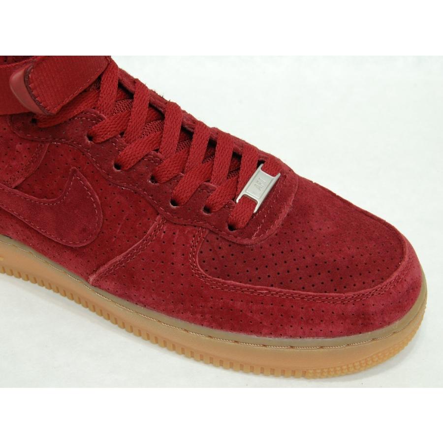 NIKE wmns air force 1 hi suede teamred/teamred ナイキ ウィメンズ エアフォースワン ハイ スエード  ダークレッド バーガンディ ワイン USA 海外 限定 未発売