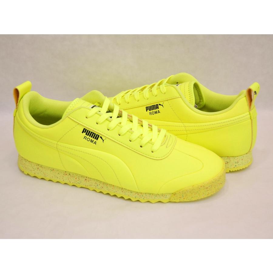 PUMA Roma Retro Speckle Safety Yellow/Puma Black プーマ PUMA Roma Retro Speckle Safety Yellow/Puma Black プーマ