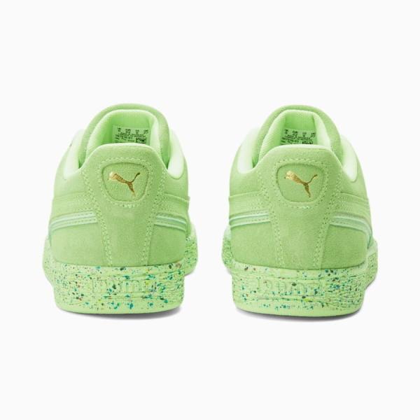 PUMA Suede Triplex Mono Neon Fizzy Lime プーマ スエード トリプレックス モノ ネオン ライム グリーン スプラッター アメリカ USA 海外 限定｜shoety｜03