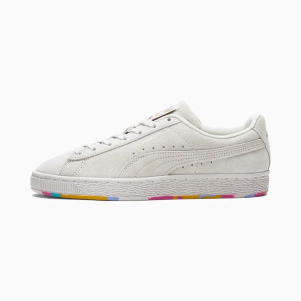 PUMA Wmns Suede Classic Nimbus Cloud/Harbor Mist プーマ ウィメンズ スエード クラシック オフ ホワイト ベージュ クリーム カラフル アメリカ USA 限定 海外｜shoety｜02