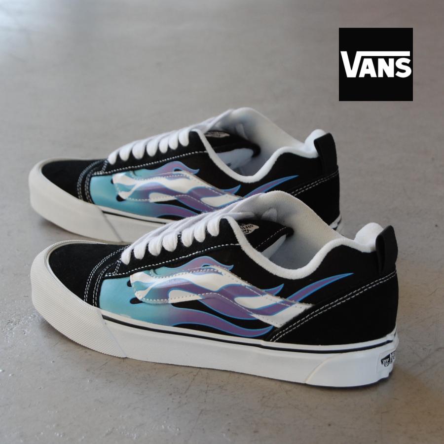 VANS（ヴァンズ） VANS Knu Skool Flame Black/Blue バンズ ニュース