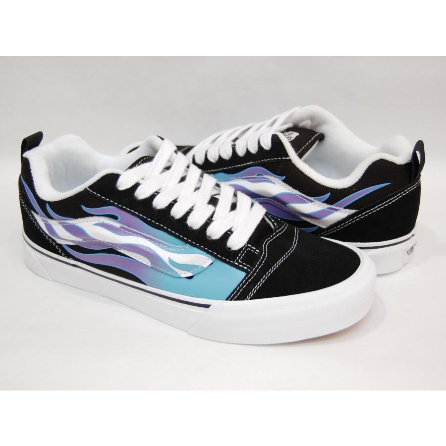 Vans Knu Skool /バンズ ニュースクール/23cm VANS（ヴァンズ） VANS Knu Skool Flame Black/Blue バンズ ニュース