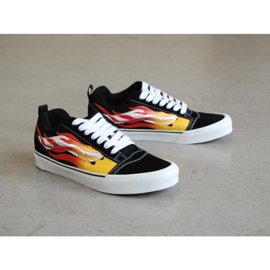 VANS（ヴァンズ） VANS Knu Skool Flame Black/Red バンズ ニュース