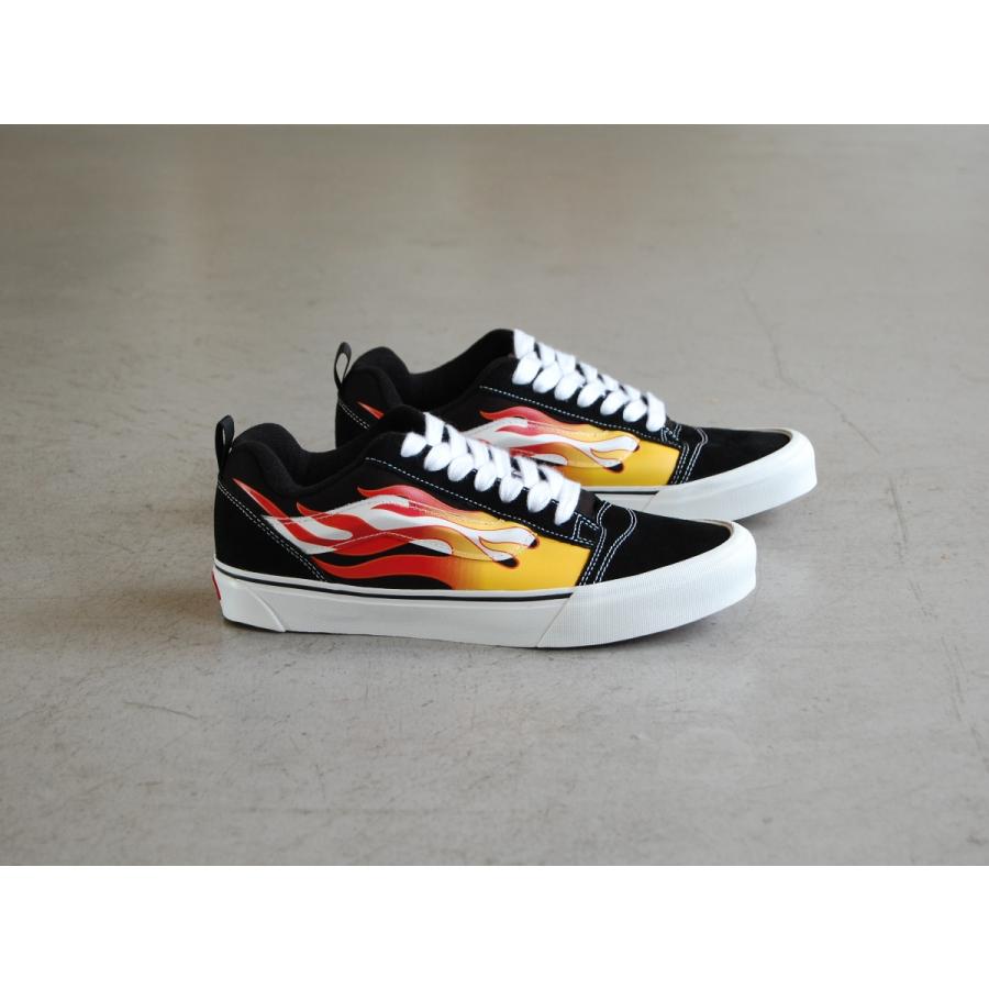 VANS（ヴァンズ） VANS Knu Skool Flame Black/Red バンズ ニュース