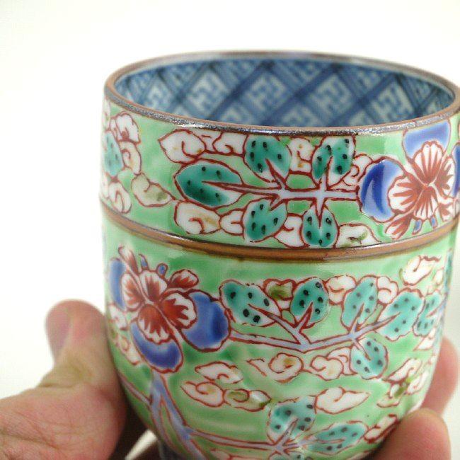 京焼 清水焼 ヒワ花雲夫婦湯呑 壹楽 : 松韻堂 Yahoo!店 - 通販 - Yahoo