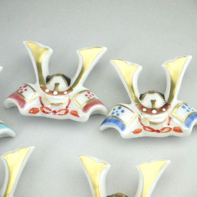 京焼 清水焼 五色兜箸置きセット 紫泉 松韻堂 Yahoo 店 通販 Yahoo ショッピング