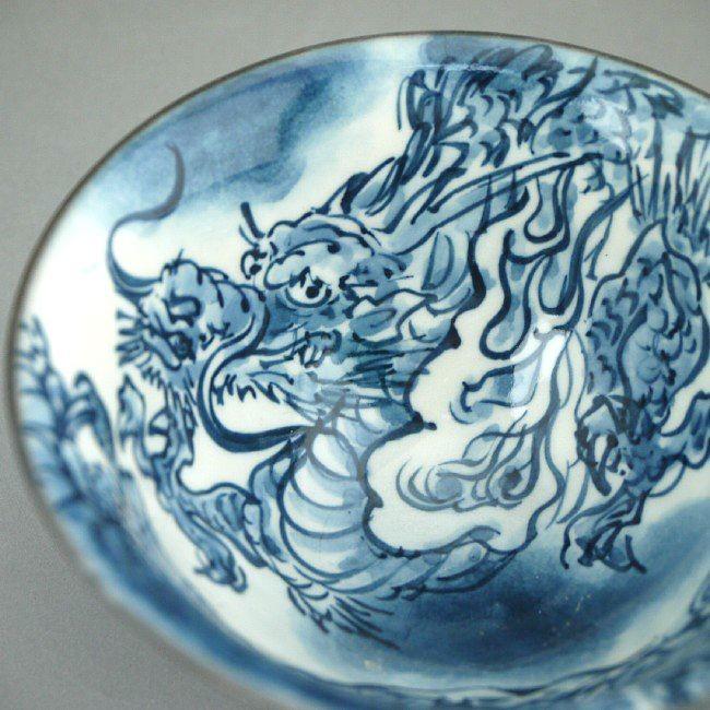 京焼 清水焼 染付龍盃 陶あん : 松韻堂 Yahoo!店 - 通販 - Yahoo