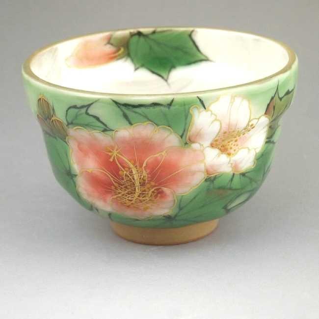 京焼　陶あん　茶碗　緑 京焼 陶あん 茶碗 緑 京焼・清水焼 土渕陶あん(陶あん窯) 緑