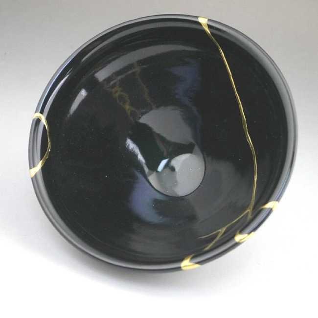 京焼 清水焼 天目抹茶碗 金継紋 良二 : 松韻堂 Yahoo!店 - 通販