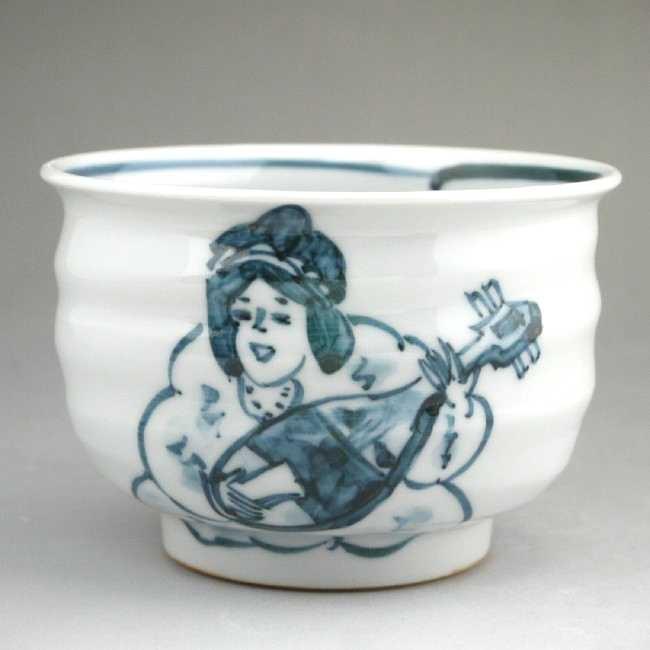 京焼 清水焼 染付弁天汲出碗 六斎 幸之介 単品 : 松韻堂 Yahoo!店