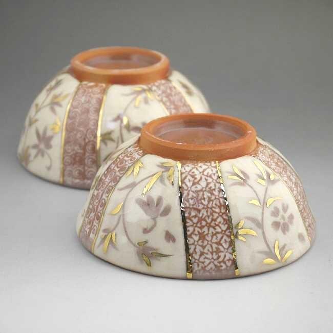 京焼 清水焼 志野更紗夫婦茶碗 喜信窯 : 松韻堂 Yahoo!店 - 通販