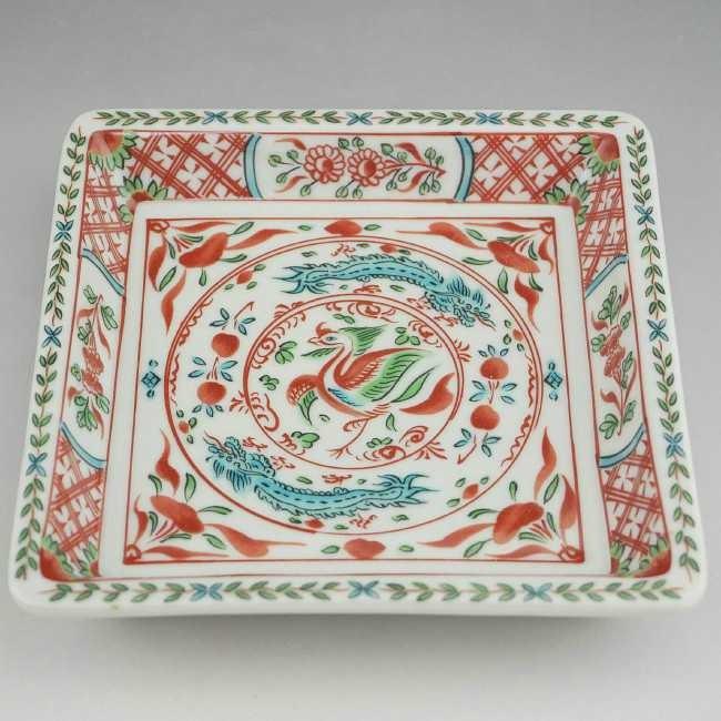 入手困難！赤絵金彩清水焼北本陶玉窯 三代暁雲【一風】作の茶碗5客