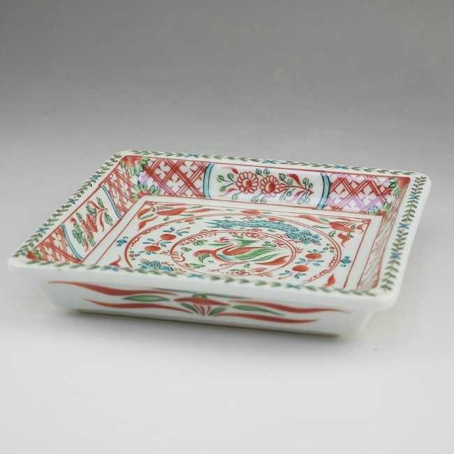 京焼 清水焼 赤絵鳳龍5寸角皿 陶玉 : 松韻堂 Yahoo!店 - 通販 - Yahoo