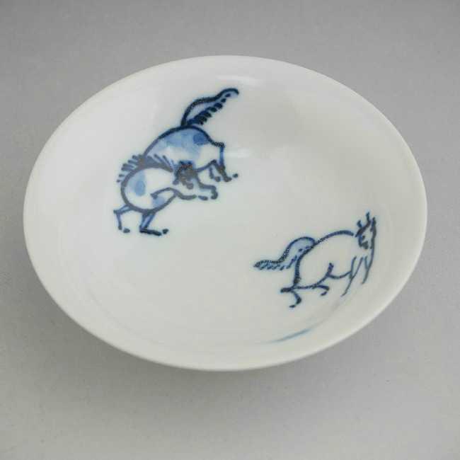 京焼 清水焼 染付颯馬平盃 芳山 : 松韻堂 Yahoo!店 - 通販 - Yahoo