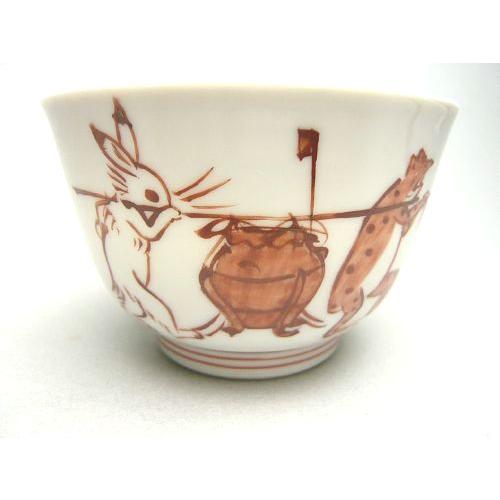 京焼 清水焼 高山寺鳥獣戯画赤絵汲出碗 : 松韻堂 Yahoo!店 - 通販