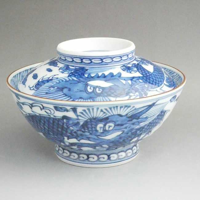 京焼 清水焼 平八龍ご飯茶碗 蓋付 大 : 松韻堂 Yahoo!店 - 通販