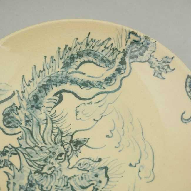 京焼 清水焼 染付鳥獣戯画 龍画銘々皿 陶仙 : 松韻堂 Yahoo!店