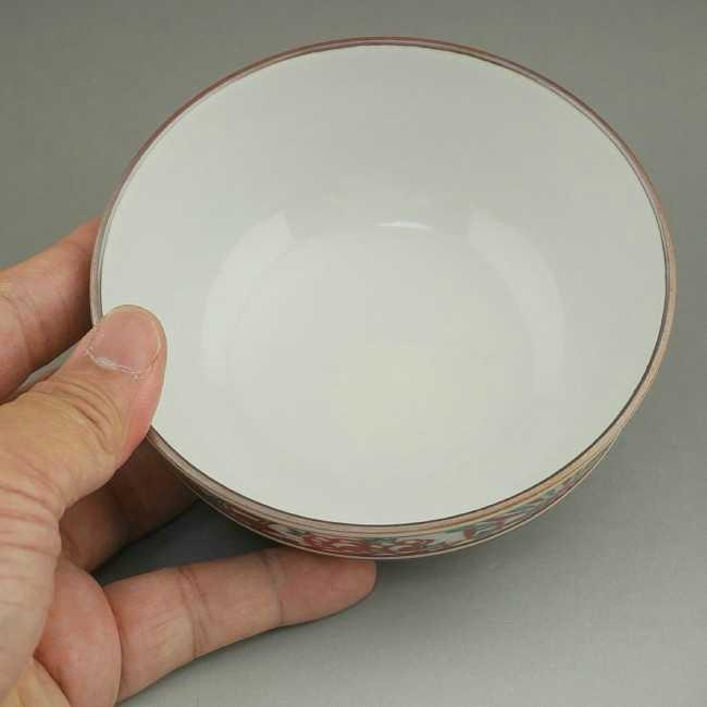 京焼 清水焼 彫赤絵花鳥ご飯茶碗 雙楽 小 : 松韻堂 Yahoo!店 - 通販