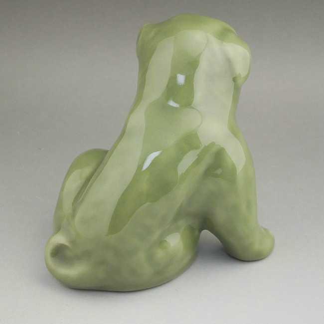 京焼 清水焼 青磁干支戌置物 松斎 : 松韻堂 Yahoo!店 - 通販 - Yahoo