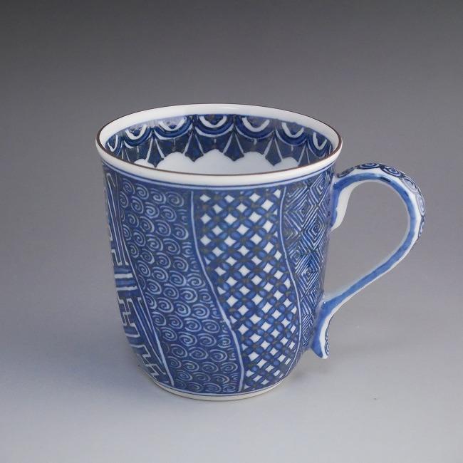 新品未使用品 清水焼 伊藤昇峰窯 染付祥瑞茶器セット 皿 中