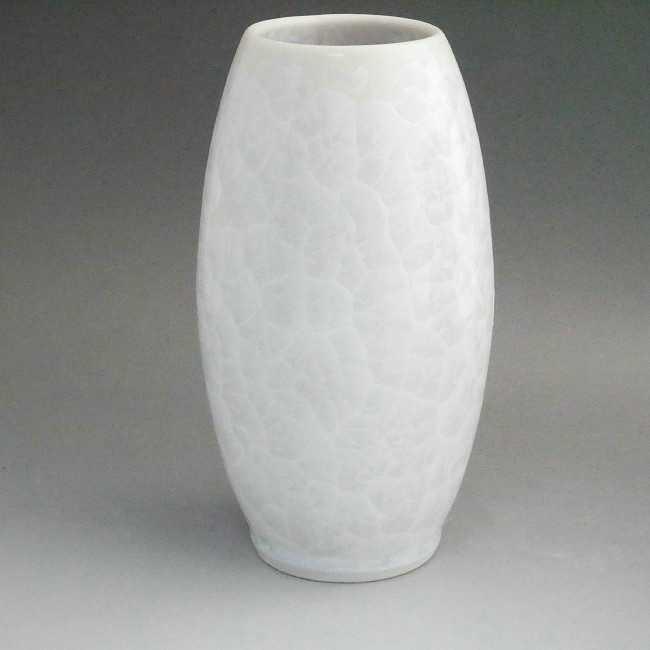 京焼 清水焼 花結晶縦長花生 陶あん 白 小 : 松韻堂 Yahoo!店 - 通販