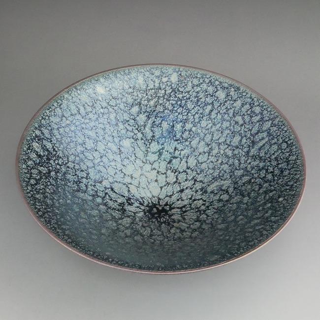 京焼 作家】油滴天目魚皿5枚